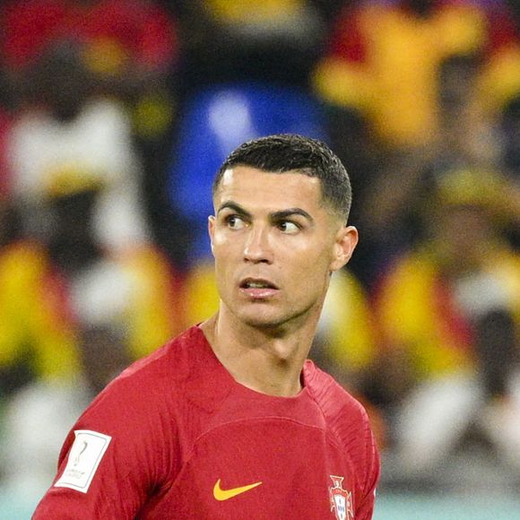 CRISTIANO RONALDO (POR) lors du match de football du groupe H opposant le Portugal au Ghana lors de coupe de Monde au stade 974 à Doha au Qatar, le 24 novembre 2022. © Jean-Baptiste Autissier/Panoramic/Bestimage  FIFA World Cup Qatar 2022 Group H match between Portugal and Ghana at 974 Stadium in Doha, Qatar, on November 24, 2022. 