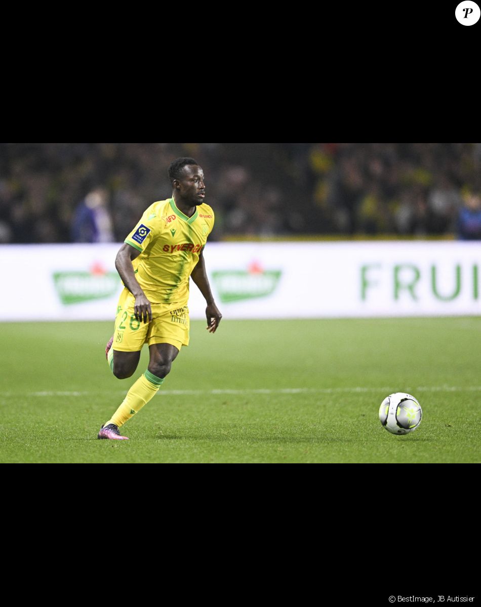 Osman Bukari (Nantes) - L'équipe de Lille l'emporte face à Nantes (1-0) lors du match de Ligue 1 Uber Eats, le 19 mars 2022. © JB Autissier / Panoramic / Bestimage