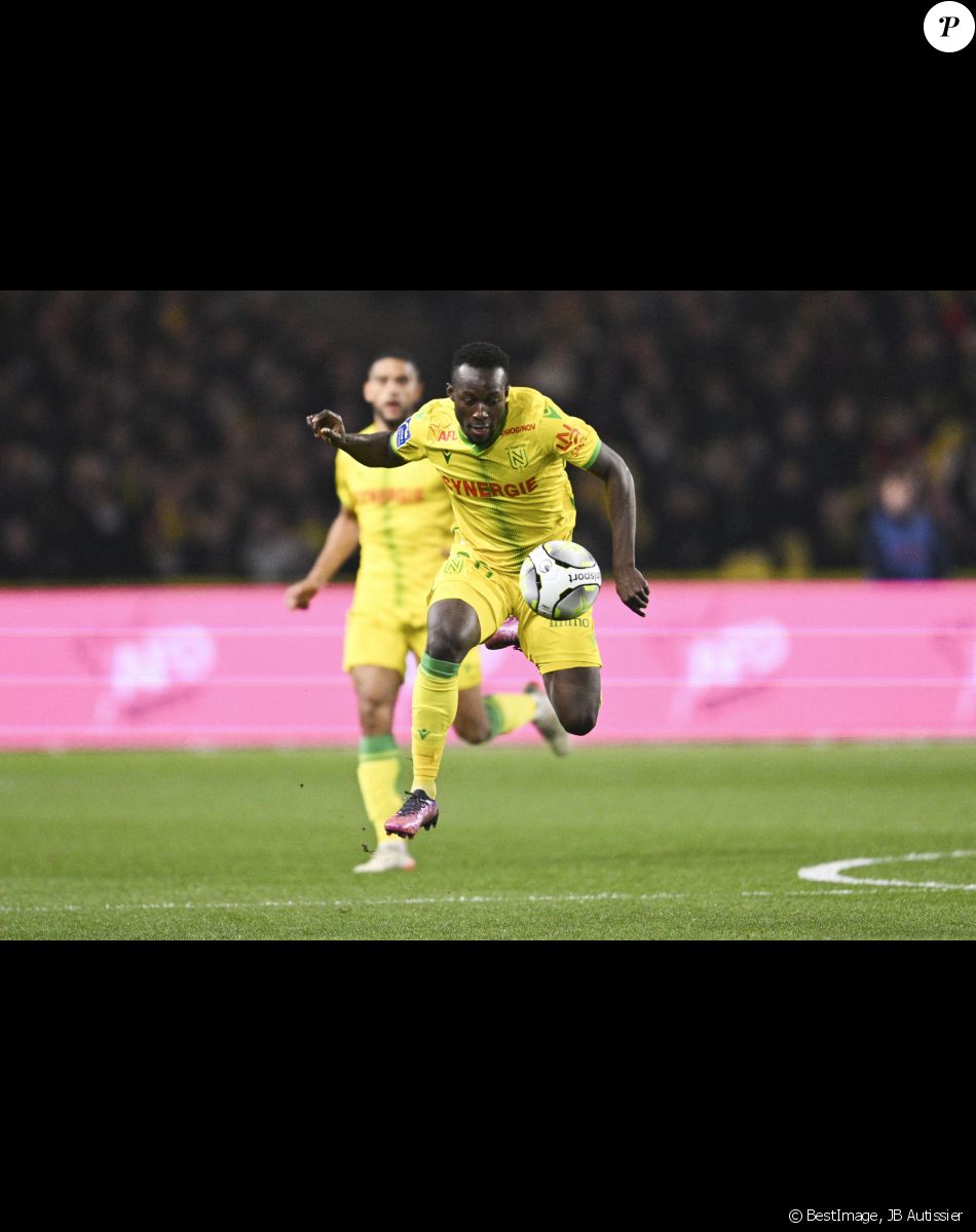 Osman Bukari (Nantes) - L'équipe de Lille l'emporte face à Nantes (1-0) lors du match de Ligue 1 Uber Eats, le 19 mars 2022. © JB Autissier / Panoramic / Bestimage