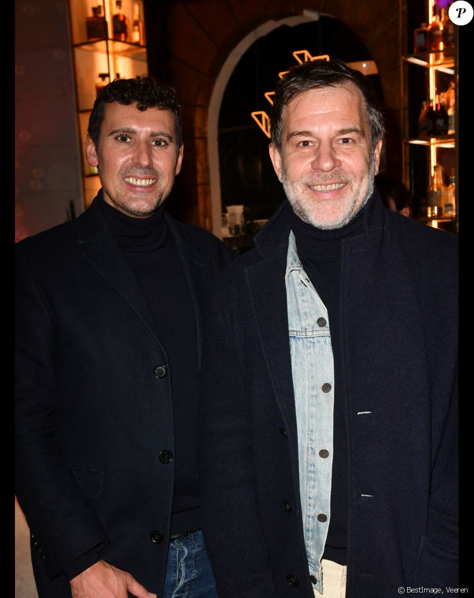 Exclusif - Thomas Joubert et Ronald Guintrange - Link Party pour le lancement de l'instax Square Link by Fujifilm au Chéper à Paris le 24 novembre 2022. © Veeren/Bestimage