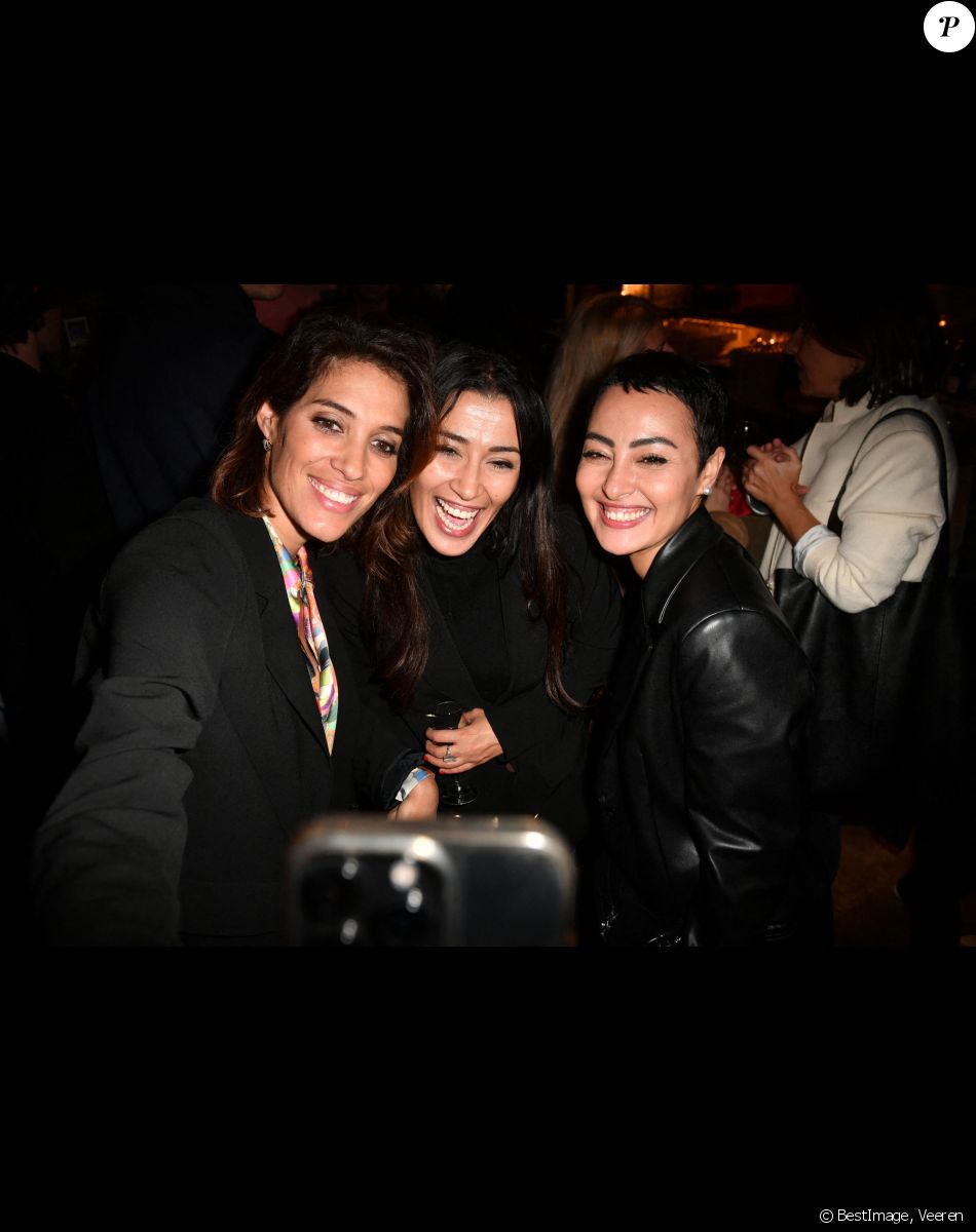 Exclusif - Laurie Cholewa , Karima Charni, Hédia Charni - Link Party pour le lancement de l'instax Square Link by Fujifilm au Chéper à Paris le 24 novembre 2022. © Veeren/Bestimage