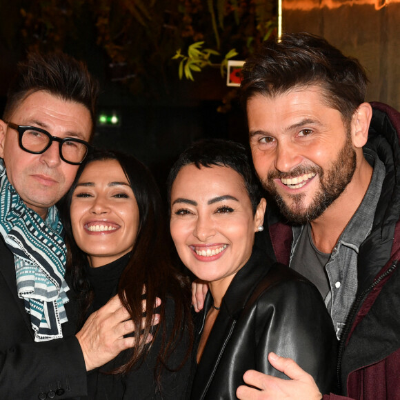 Exclusif - Laurent Guyot, Karima Charni, Hédia Charni et Christophe Beaugrand - Link Party pour le lancement de l'instax Square Link by Fujifilm au Chéper à Paris le 24 novembre 2022. © Veeren/Bestimage