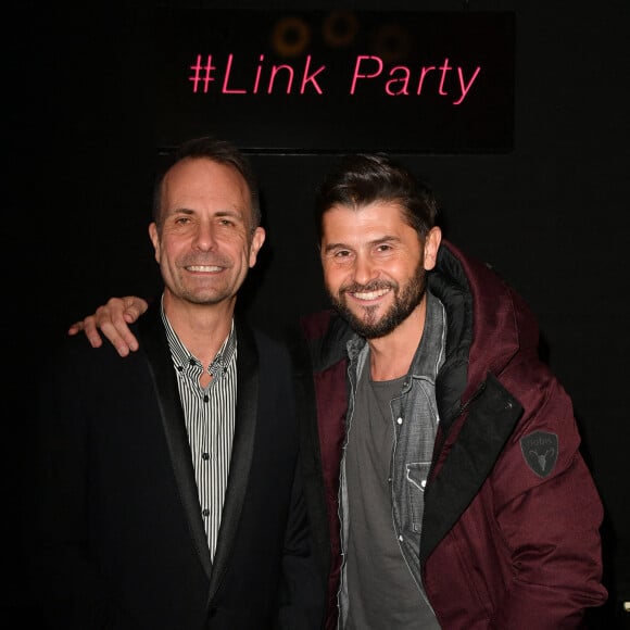 Exclusif - Christophe Beaugrand et Christophe Eisenhuth (responsable marketing de Fujifilm France) - Link Party pour le lancement de l'instax Square Link by Fujifilm au Chéper à Paris le 24 novembre 2022. © Veeren/Bestimage