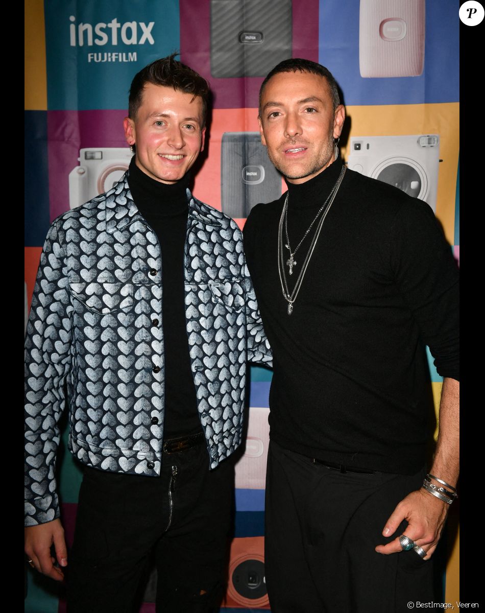 Exclusif - Stanislas Souffoy-Rittner ( Star Ac) et Maxime Dereymez - Link Party pour le lancement de l'instax Square Link by Fujifilm au Chéper à Paris le 24 novembre 2022. © Veeren/Bestimage