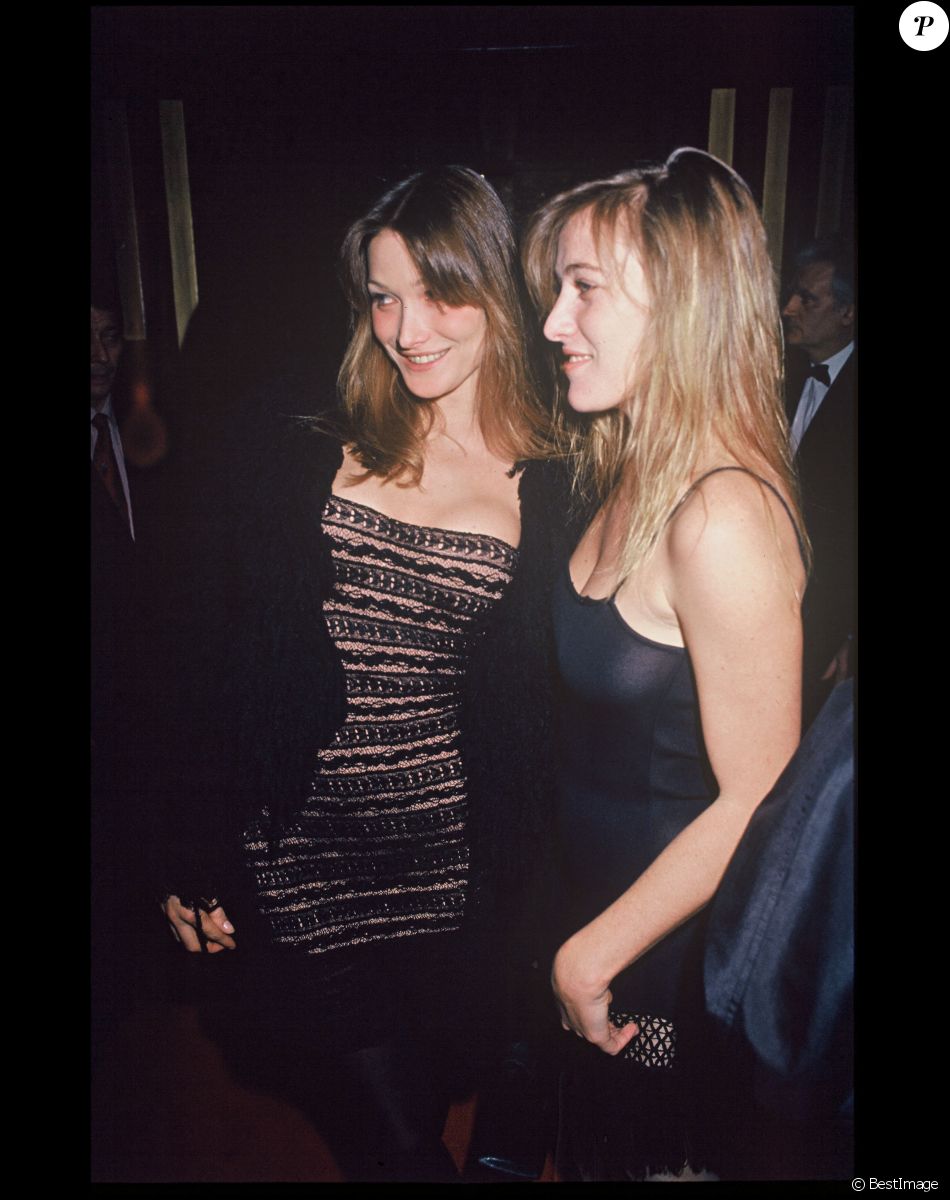 Carla Bruni et Valeria Bruni-Tedeschi soirée des Trophées du Film français en 1994
