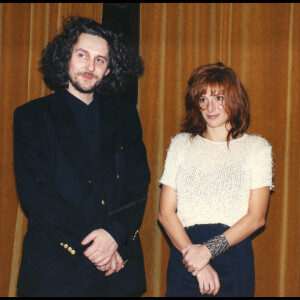 Mylène Farmer et Laurent Boutonnat à l'avant-première du film "Giorgino" à Paris le 5 octobre 1994.