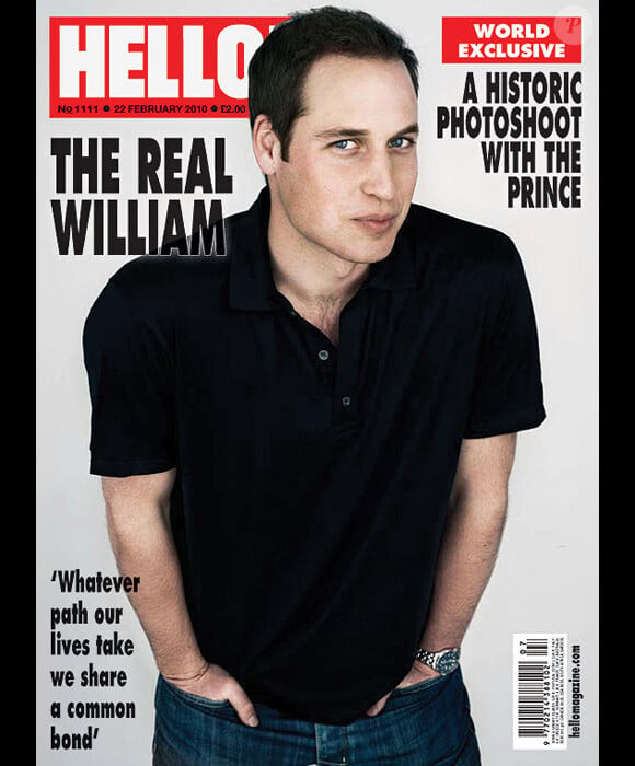 Prince William en couverture de Hello Magazine