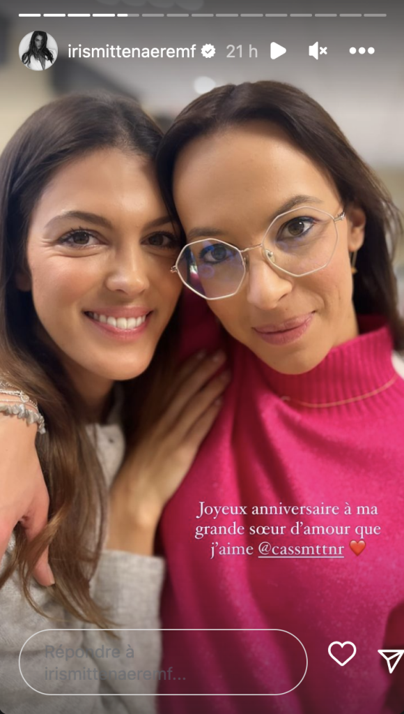 Iris Mittenaere retrouve sa grande soeur Cassandre pour son anniversaire - Instagram