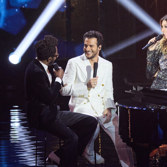 Exclusif - Tété, Amir Haddad, Laury Thilleman, André Manoukian - Enregistrement de l'émission "La fête de la Chanson française" à Paris, diffusée le 29 novembre sur France 2. Le 7 novembre 2022 © Cyril Moreau-Veeren / Bestimage