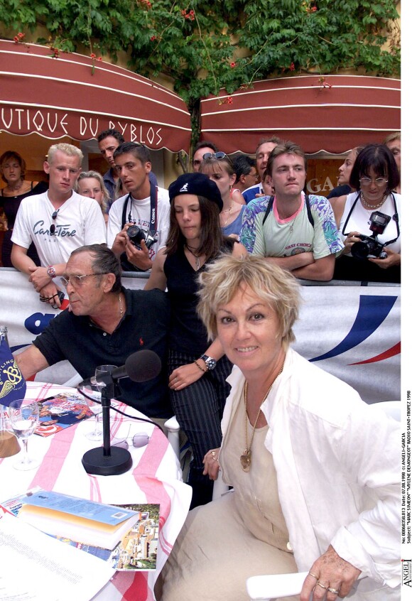 Marc Simenon et Mylène Demongeot à Saint-Tropez en 1998