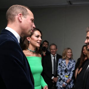 Le prince William, prince de Galles, et Catherine (Kate) Middleton, princesse de Galles, David Beckham lors de la 2ème cérémonie "Earthshot Prize Awards" au "MGM Music Hall de Fenway" à Boston, le 2 décembre 2022. Au cours de cette soirée, les noms des lauréats seront révélés. 