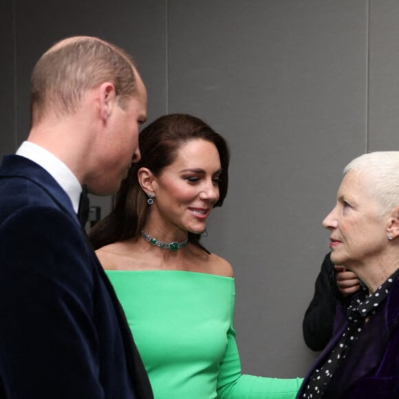 Le prince William, prince de Galles, et Catherine (Kate) Middleton, princesse de Galles, Annie Lennox lors de la 2ème cérémonie "Earthshot Prize Awards" au "MGM Music Hall de Fenway" à Boston, le 2 décembre 2022. Au cours de cette soirée, les noms des lauréats seront révélés. 