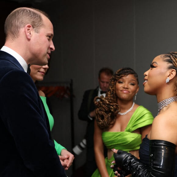 Le prince William, prince de Galles, et Catherine (Kate) Middleton, princesse de Galles, Chloe et Halle Bailey lors de la 2ème cérémonie "Earthshot Prize Awards" au "MGM Music Hall de Fenway" à Boston, le 2 décembre 2022. Au cours de cette soirée, les noms des lauréats seront révélés. 