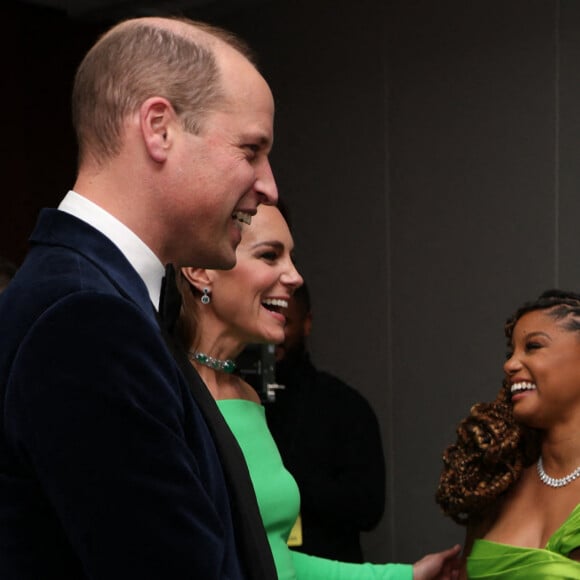 Le prince William, prince de Galles, et Catherine (Kate) Middleton, princesse de Galles, Chloe et Halle Bailey lors de la 2ème cérémonie "Earthshot Prize Awards" au "MGM Music Hall de Fenway" à Boston, le 2 décembre 2022. Au cours de cette soirée, les noms des lauréats seront révélés. 