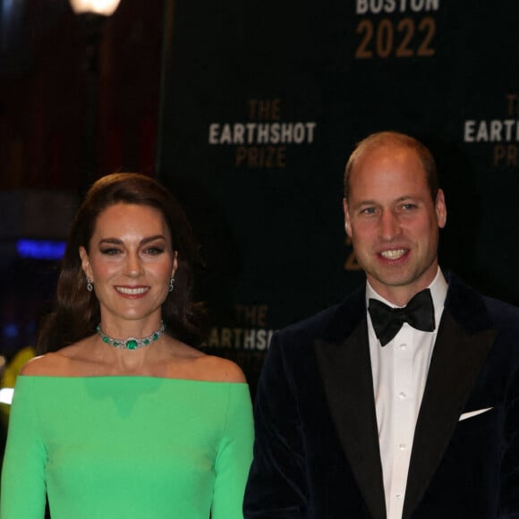 Le prince William, prince de Galles, et Catherine (Kate) Middleton, princesse de Galles, lors de la 2ème cérémonie "Earthshot Prize Awards" au "MGM Music Hall de Fenway" à Boston, le 2 décembre 2022. Au cours de cette soirée, les noms des lauréats seront révélés. 