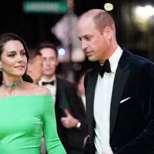 Le prince William, prince de Galles, et Catherine (Kate) Middleton, princesse de Galles, arrivent à la cérémonie Earthshot Prize Awards au the MGM Music Hall at Fenway, à Boston, Massachusetts