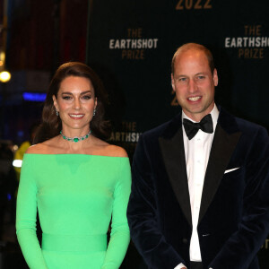 Le prince William, prince de Galles, et Catherine (Kate) Middleton, princesse de Galles, lors de la 2ème cérémonie "Earthshot Prize Awards" au "MGM Music Hall de Fenway" à Boston. Au cours de cette soirée, les noms des lauréats seront révélés. 