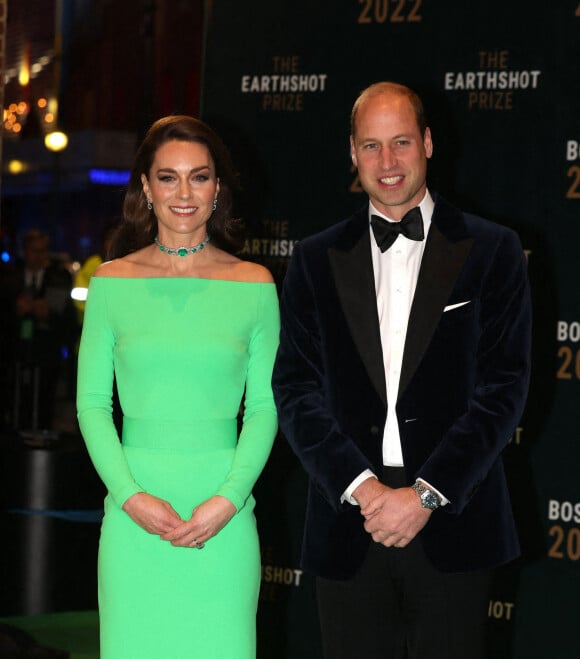 Le prince William, prince de Galles, et Catherine (Kate) Middleton, princesse de Galles, lors de la 2ème cérémonie "Earthshot Prize Awards" au "MGM Music Hall de Fenway" à Boston. Au cours de cette soirée, les noms des lauréats seront révélés. 