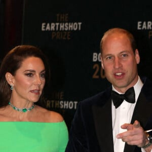 Le prince William, prince de Galles, et Catherine (Kate) Middleton, princesse de Galles, lors de la 2ème cérémonie "Earthshot Prize Awards" au "MGM Music Hall de Fenway" à Boston, le 2 décembre 2022. Au cours de cette soirée, les noms des lauréats seront révélés. 