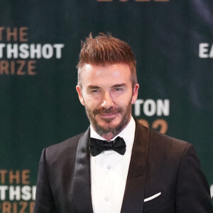 David Beckham lors de la 2ème cérémonie "Earthshot Prize Awards" au "MGM Music Hall de Fenway" à Boston, le 2 décembre 2022. Au cours de cette soirée, les noms des lauréats seront révélés. 