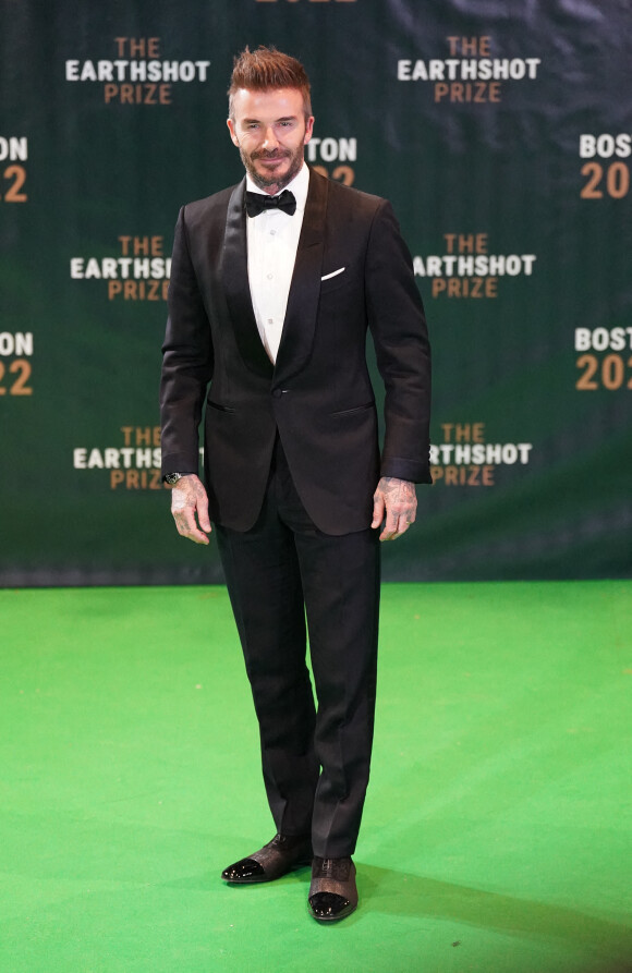 David Beckham lors de la 2ème cérémonie "Earthshot Prize Awards" au "MGM Music Hall de Fenway" à Boston, le 2 décembre 2022. Au cours de cette soirée, les noms des lauréats seront révélés. 
