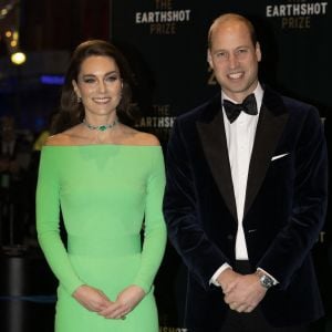 Le prince William, prince de Galles, et Catherine (Kate) Middleton, princesse de Galles, assistent à la 2ème cérémonie "Earthshot Prize Awards" à Boston, le 2 décembre 2022. 