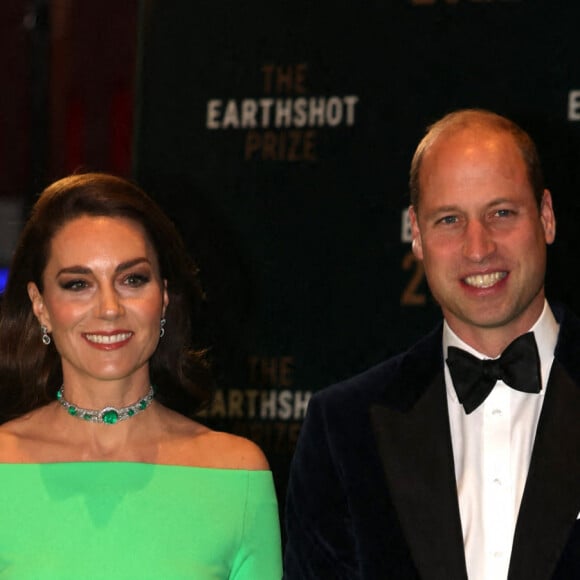 Le prince William, prince de Galles, et Catherine (Kate) Middleton, princesse de Galles, lors de la 2ème cérémonie "Earthshot Prize Awards" au "MGM Music Hall de Fenway" à Boston, le 2 décembre 2022. Au cours de cette soirée, les noms des lauréats seront révélés. 