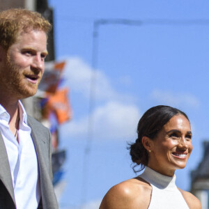 Le prince Harry et Meghan Markle participent à la conférence de presse des Invictus Games 2023 à Dusseldorf, Allemagne le 6 septembre 2022. © Imago / Panoramic / Bestimage 