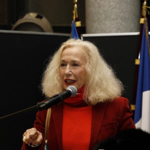 Exclusif - Brigitte Fossey - Cocktail "Jean Gabin L'exposition" à l'Espace Landowski Musée des Années 30 à Boulogne-Billancourt le 21 novembre 2022. © Marc Ausset-Lacroix/Bestimage 