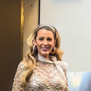 Blake Lively, enceinte de son quatrième enfant, arrive au colloque de Forbes "10th Annual Forbes Power Women's Summit" à New York le 15 septembre 2022.