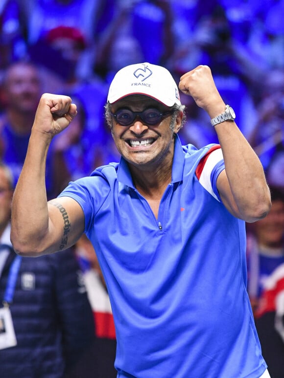 Yannick Noah ( entraîneur de l' équipe de France) - 3eme match de la Finale de la coupe Davis en double opposant la France à la Belgique remporté par Richard Gasquet et Pierre-Hugues Herbert (6-1, 3-6, 7-6, 6-4) au Stade Pierre Mauroy à Lille , le 25 novembre 2017. © Perusseau - Ramsamy / Bestimage