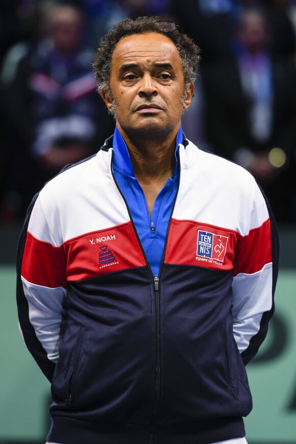 Yannick Noah ( entraîneur de l' équipe de France) - 3eme match de la Finale de la coupe Davis en double opposant la France à la Belgique remporté par Richard Gasquet et Pierre-Hugues Herbert (6-1, 3-6, 7-6, 6-4) au Stade Pierre Mauroy à Lille , le 25 novembre 2017. © Perusseau - Ramsamy / Bestimage