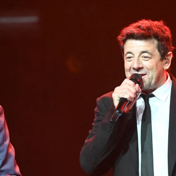 Exclusif - No Tabloids - Enrico Macias et Patrick Bruel - Grande soirée de la solidarité de l'Appel national pour la Tsedaka au Palais des Congrès à Paris le 5 décembre 2022. © Coadic Guirec/Bestimage  (No Web - pour suisse et Belgique) 