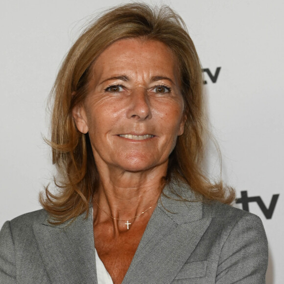 Claire Chazal au photocall pour la conférence de presse de rentrée de France TV à la Grande Halle de la Villette à Paris, France, le 6 juillet 2022. © Coadic Guirec/Bestimage