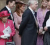 La reine Elisabeth II d'Angleterre, le prince Andrew, Sarah Ferguson, duchesse d'York, le prince Edward, comte de Wessex - Mariage de Lady Gabriella Windsor avec Thomas Kingston dans la chapelle Saint-Georges du château de Windsor le 18 mai 2019. 