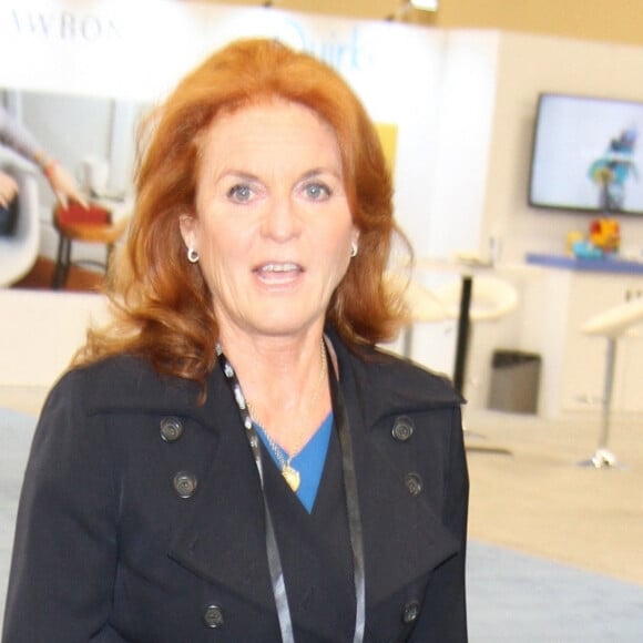 Sarah Ferguson, duchesse d'York présente son livre "Little Red" lors du Licensing Expo 2018 au centre Mandalay Bay Convention à Las Vegas, Nevada, Etats-Unis, le 22 mai 2018. 