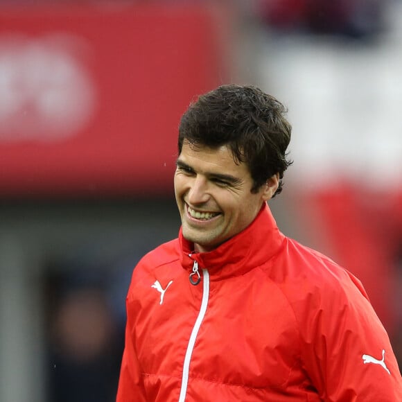 Yoann Gourcuff - People au match de football "PSG - Rennes" au Parc des Princes à Paris. Le 29 avril 2016 © Cyril Moreau / Bestimage