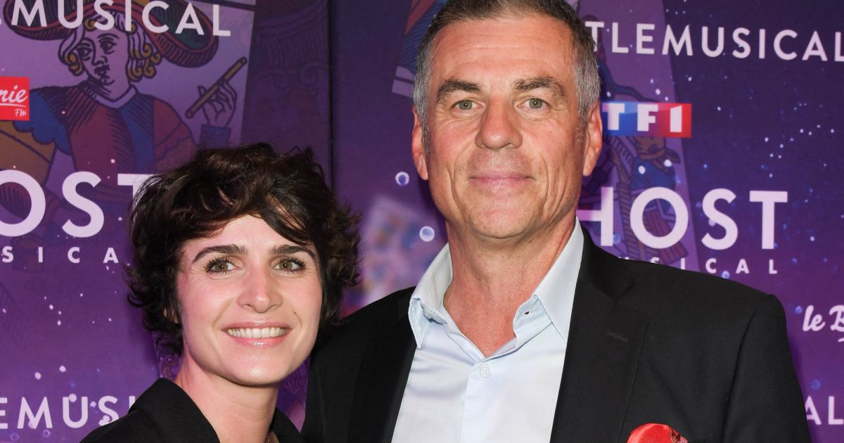 Bruno Gaccio et sa compagne AnneLaure Gruet à la générale de la comédie musicale Ghost au