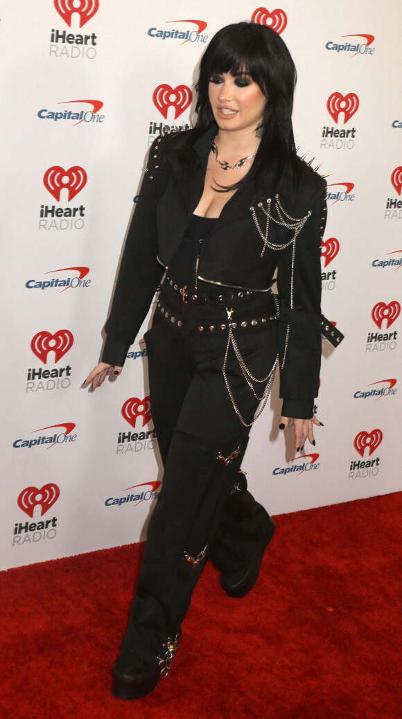 Demi Lovato - Arrivées au iHeartRadio Jingle Ball 2022 au Madison Square Garden à New York City, New York, Etats-Unis, le 9 décembre 2022. © Nancy Kaszerman/Zuma Press/Bestimage <br /><br />