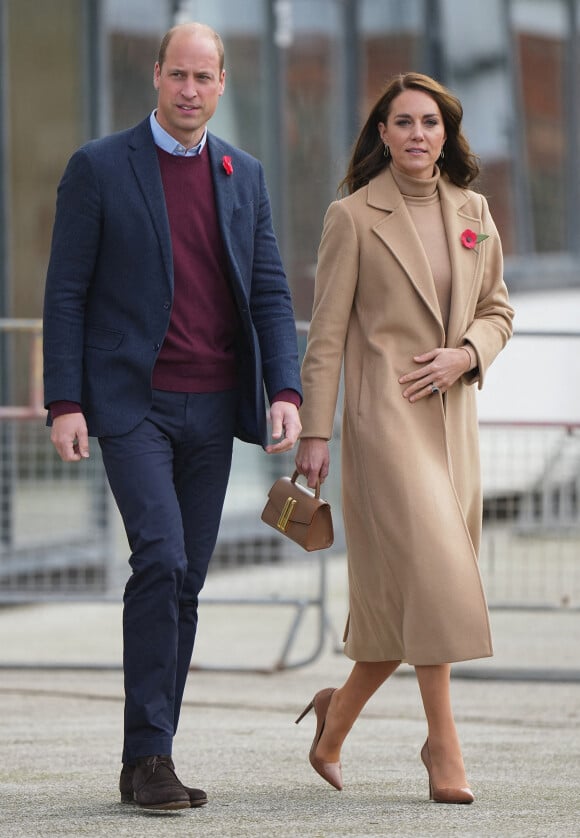 Le prince William et Kate Middleton se rendent à Scarborough pour lancer un financement destiné à soutenir la santé mentale des jeunes, dans le cadre d'une collaboration dirigée par la Royal Foundation le 3 novembre 2022. 