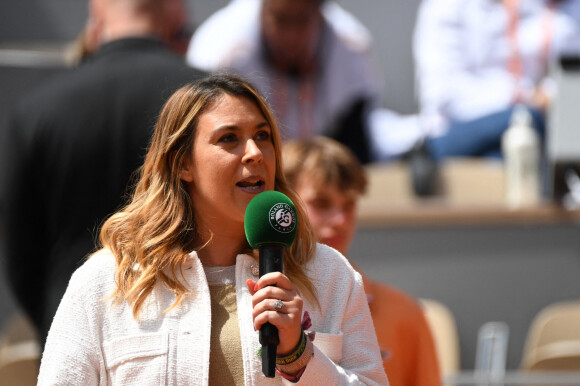 Marion Bartoli en tribune (Jour 8) lors des Internationaux de France de Tennis de Roland Garros 2022 à Paris, France, le 29 mai 2022. © Chryslene Caillaud/Panoramic/Bestimage