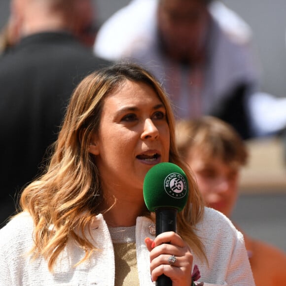 Marion Bartoli en tribune (Jour 8) lors des Internationaux de France de Tennis de Roland Garros 2022 à Paris, France, le 29 mai 2022. © Chryslene Caillaud/Panoramic/Bestimage