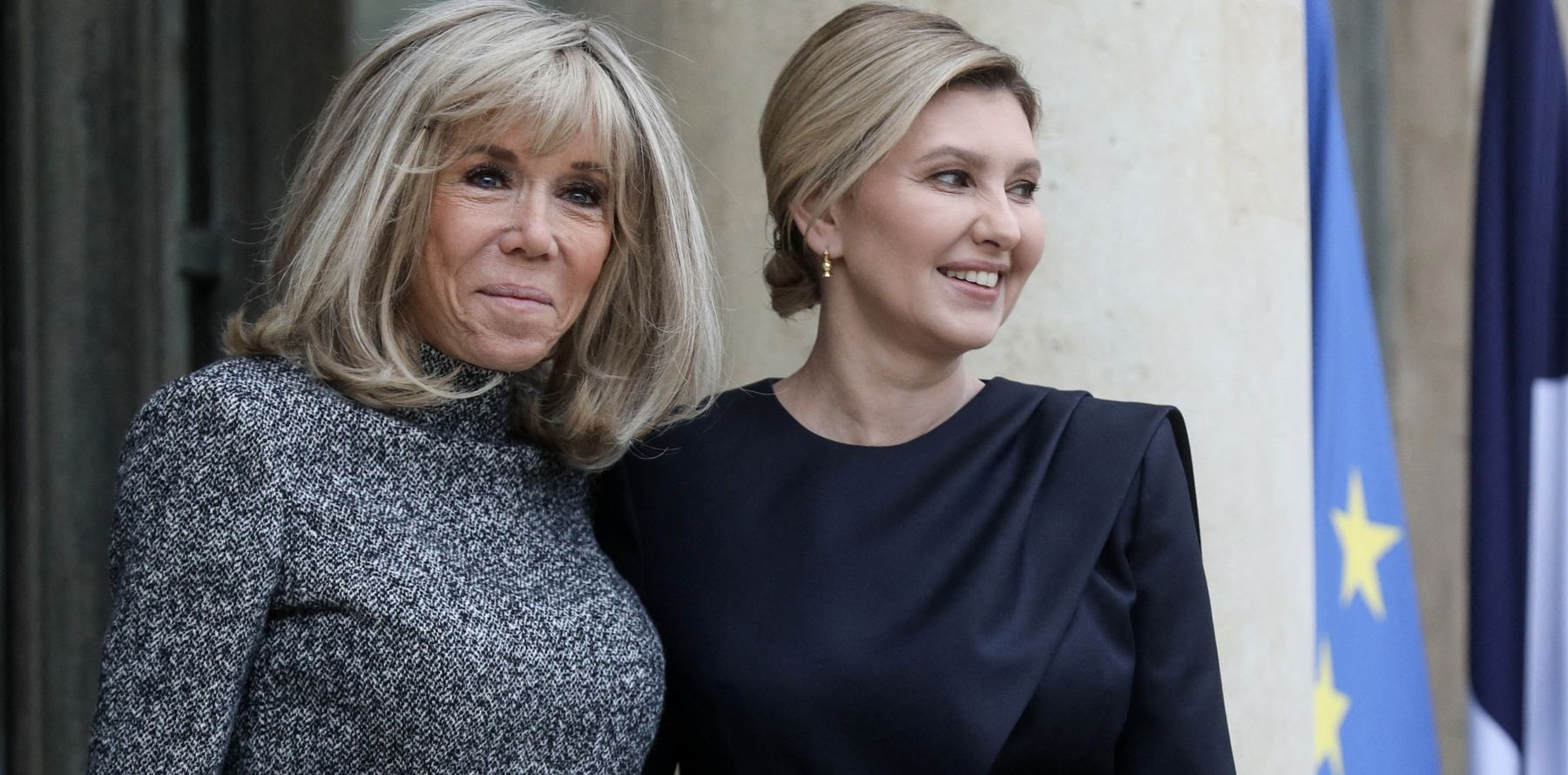 Brigitte Macron Rayonnante Et Entourée D'Olena Zelenska Et D'enfants ...