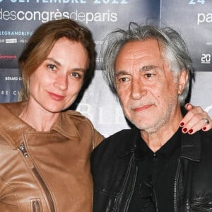 Richard Berry et sa femme - Triomphe ce week-end pour les deux représentations Parisiennes du Grand Bleu en Ciné-concert au Palais des Congrès à Paris  © Coadic Guirec/Bestimage