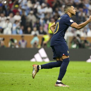 MBAPPE Kylian (FRA) apres son tir au but - Match "France - Argentine (3-3 - tab 2-4)" en finale de la Coupe du Monde 2022 au Qatar, le 18 décembre 2022. 