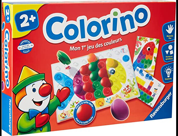 Votre enfant va découvrir les couleurs et déveloper sa motricité avec ce jeu d'éveil Colorino de Ravensburger