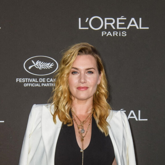 Kate Winslet à la soirée de remise des prix L'Oréal Paris "Lights On Women Award" à La Plage du Martinez lors du 75ème Festival International du Film de Cannes, France, le 27 mai 2022.