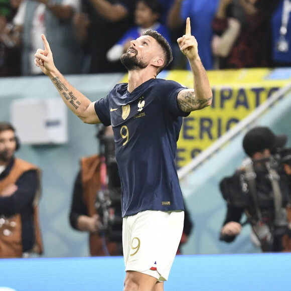 Olivier Giroud - Coupe du Monde de la FIFA, Qatar 2022 : La France bat l'Australie 4 - 1 au Al Janoub Stadium le 22 novembre 2022. © Philippe Perusseau / Bestimage 