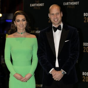 Le prince William, prince de Galles, et Catherine (Kate) Middleton, princesse de Galles, assistent à la 2ème cérémonie "Earthshot Prize Awards" à Boston, le 2 décembre 2022. 