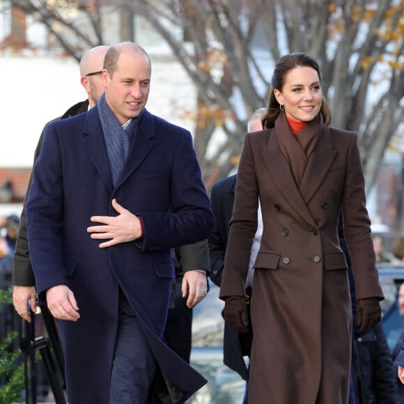 Le prince de Galles William et Kate Catherine Middleton, princesse de Galles, en visite sur le port de Boston, à l'occasion de leur déplacement officiel aux Etats-Unis. Le 1er décembre 2022 